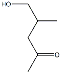 5-Hydroxy-4-methyl-2-pentanone Struktur