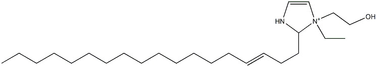 1-Ethyl-1-(2-hydroxyethyl)-2-(3-octadecenyl)-4-imidazoline-1-ium Struktur