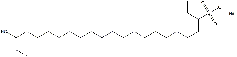 21-Hydroxytricosane-3-sulfonic acid sodium salt Struktur