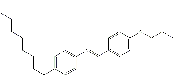 N-(4-Propoxybenzylidene)-4-nonylaniline Struktur