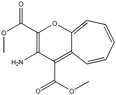 3-Aminocyclohepta[b]pyran-2,4-dicarboxylic acid dimethyl ester Struktur