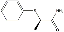 [R,(+)]-2-(Phenylthio)propionamide Struktur