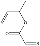 Thioxoacetic acid 1-methyl-2-propenyl ester Struktur