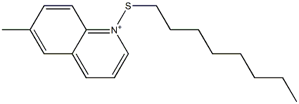 6-Methyl-1-octylthioquinolinium Struktur