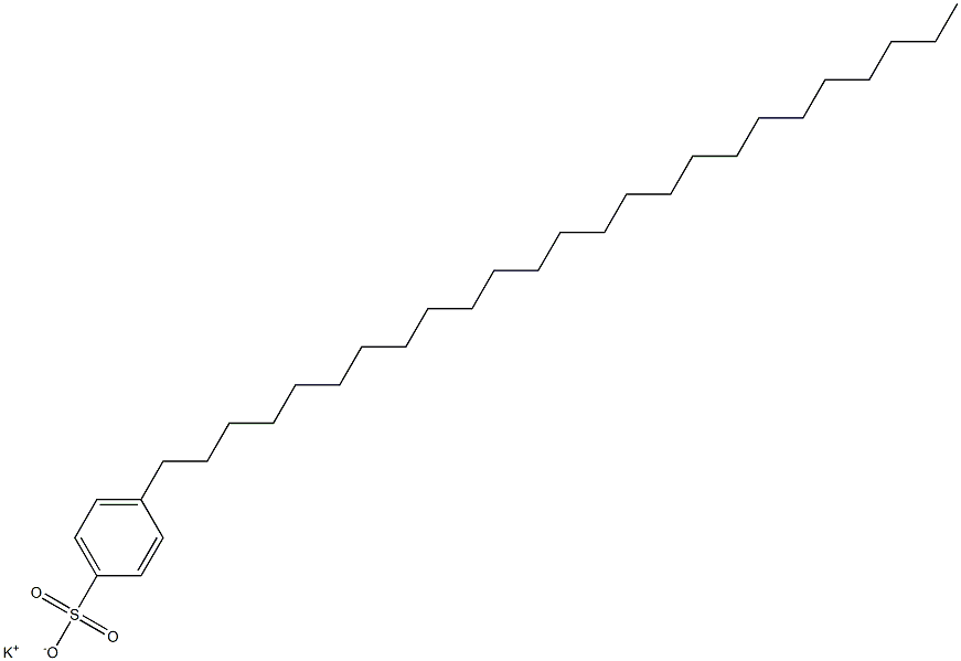 4-Pentacosylbenzenesulfonic acid potassium salt Struktur