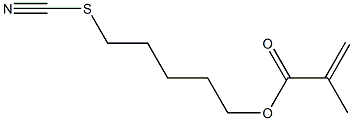 Methacrylic acid 5-thiocyanatopentyl ester Struktur