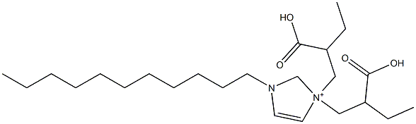 3,3-Bis(2-carboxybutyl)-1-undecyl-4-imidazoline-3-ium Struktur