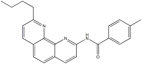 2-(4-Methylbenzoylamino)-9-butyl-1,10-phenanthroline Struktur