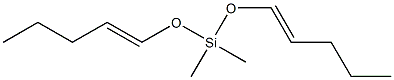 Dimethylbis(1-pentenyloxy)silane Struktur