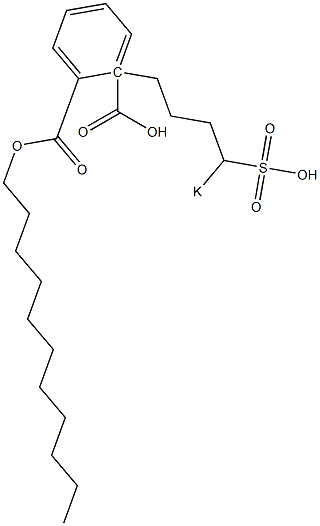 Phthalic acid 1-undecyl 2-(4-potassiosulfobutyl) ester Struktur