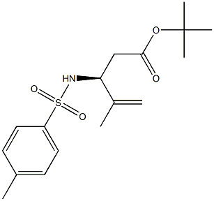 (S)-4-Methyl-3-(tosylamino)-4-pentenoic acid tert-butyl ester Struktur