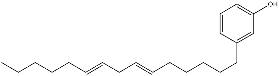 3-(6,9-Pentadecadienyl)phenol Struktur