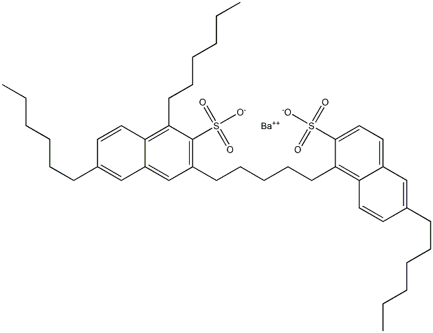 Bis(1,6-dihexyl-2-naphthalenesulfonic acid)barium salt Struktur