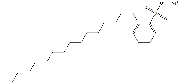 2-Hexadecylbenzenesulfonic acid sodium salt Struktur