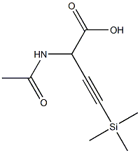 2-Acetylamino-4-(trimethylsilyl)-3-butynoic acid Struktur