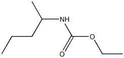 N-(1-Methylbutyl)carbamic acid ethyl ester Struktur