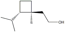 (1S,2S)-1-Methyl-2-(1-methylethyl)cyclobutaneethanol Struktur