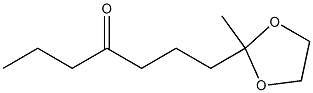 2-Methyl-2-(3-butyrylpropyl)-1,3-dioxolane Struktur