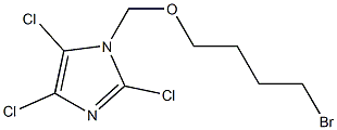 2-Chloro-4,5-dichloro-1-(4-bromobutoxymethyl)-1H-imidazole Struktur