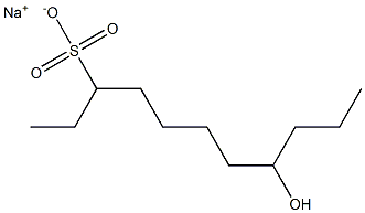 8-Hydroxyundecane-3-sulfonic acid sodium salt Struktur