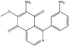 7-Amino-6-methoxy-1-(3-aminophenyl)isoquinoline-5,8-dione Struktur