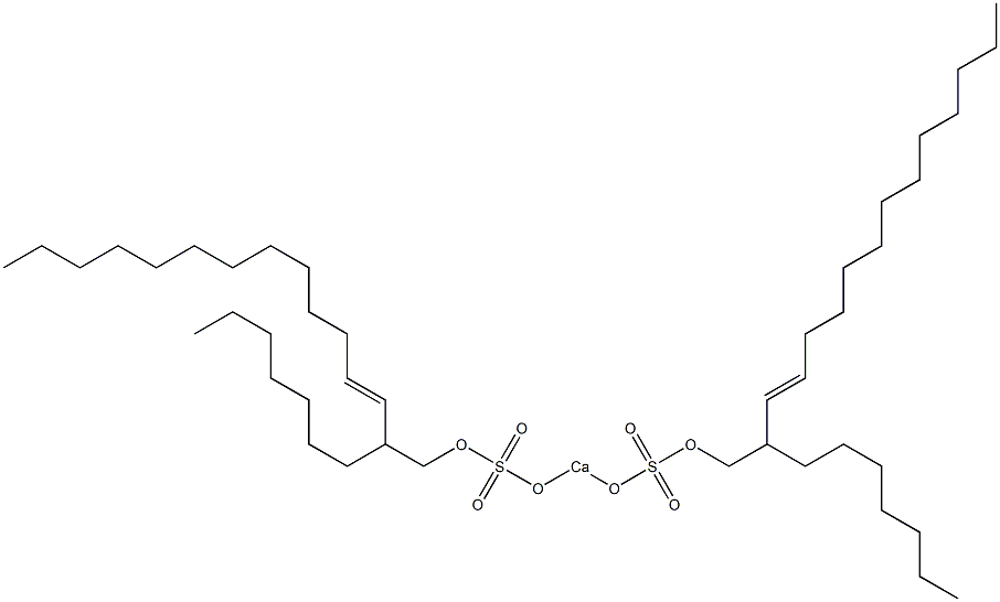 Bis(2-heptyl-3-pentadecenyloxysulfonyloxy)calcium Struktur