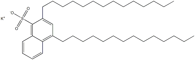 2,4-Ditetradecyl-1-naphthalenesulfonic acid potassium salt Struktur