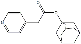 Pyridine-4-acetic acid 1-adamantyl ester Struktur