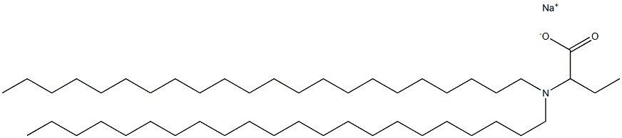 2-(Didocosylamino)butyric acid sodium salt Struktur