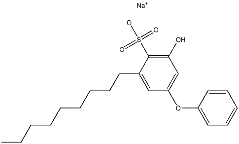 5-Hydroxy-3-nonyl[oxybisbenzene]-4-sulfonic acid sodium salt Struktur