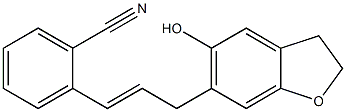 2-[3-[(2,3-Dihydro-5-hydroxybenzofuran)-6-yl]-1-propenyl]benzonitrile Struktur