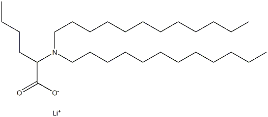 2-(Didodecylamino)hexanoic acid lithium salt Struktur