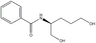 (-)-N-[(S)-4-Hydroxy-1-(hydroxymethyl)butyl]benzamide Struktur