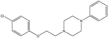 1-[2-(4-Chlorophenoxy)ethyl]-4-phenylpiperazine Struktur