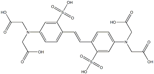 1,2-Ethenediylbis[(3-sulfo-p-phenylene)nitrilo]tetraacetic acid Struktur