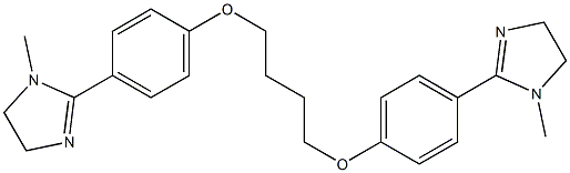 2,2'-[1,4-Butanediylbis(oxy)bis(4,1-phenylene)]bis[4,5-dihydro-1-methyl-1H-imidazole] Struktur