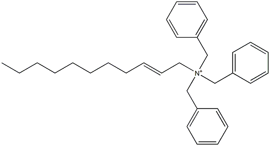 (2-Undecenyl)tribenzylaminium Struktur