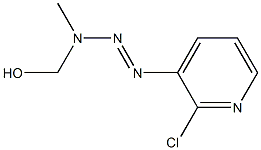 1-(2-Chloro-3-pyridyl)-3-hydroxymethyl-3-methyltriazene Struktur