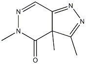 3,3a,5-Trimethyl-3aH-pyrazolo[3,4-d]pyridazin-4(5H)-one Struktur