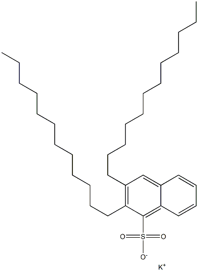 2,3-Didodecyl-1-naphthalenesulfonic acid potassium salt Struktur