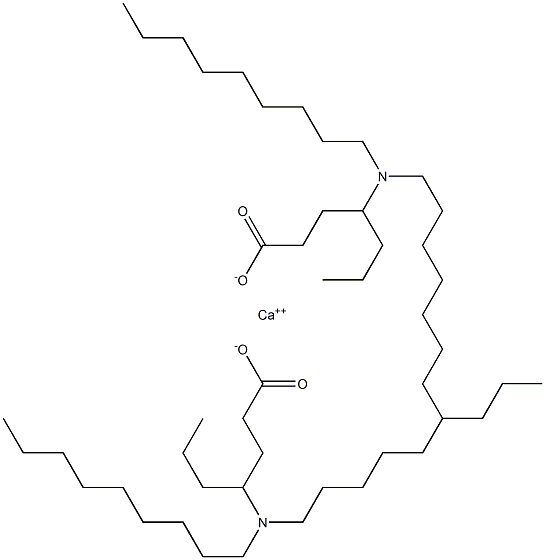 Bis[4-(dinonylamino)heptanoic acid]calcium salt Struktur