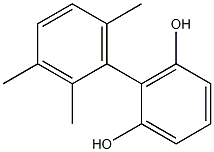 2-(2,3,6-Trimethylphenyl)benzene-1,3-diol Struktur