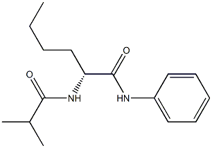 [R,(+)]-2-(Isobutyrylamino)-N-phenylhexanamide Struktur