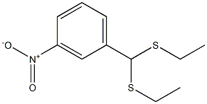 3-Nitrobenzaldehyde diethyldithioacetal Struktur