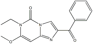 2-Benzoyl-6-ethyl-7-methoxyimidazo[1,2-c]pyrimidin-5(6H)-one Struktur