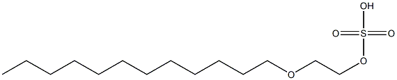 Sulfuric acid hydrogen 2-(dodecyloxy)ethyl ester Struktur