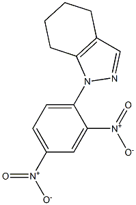 4,5,6,7-Tetrahydro-1-(2,4-dinitrophenyl)-1H-indazole Struktur