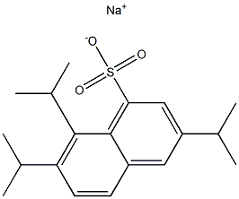 3,7,8-Triisopropyl-1-naphthalenesulfonic acid sodium salt Struktur