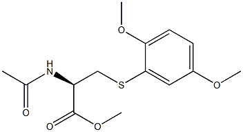 N-Acetyl-S-(2,5-dimethoxyphenyl)-L-cysteine methyl ester Struktur