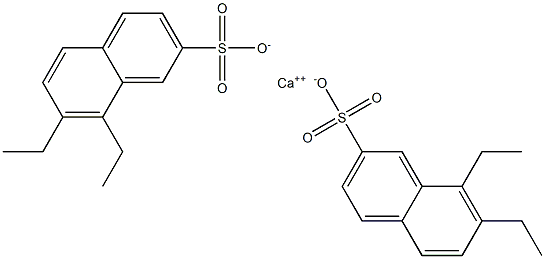 Bis(7,8-diethyl-2-naphthalenesulfonic acid)calcium salt Struktur